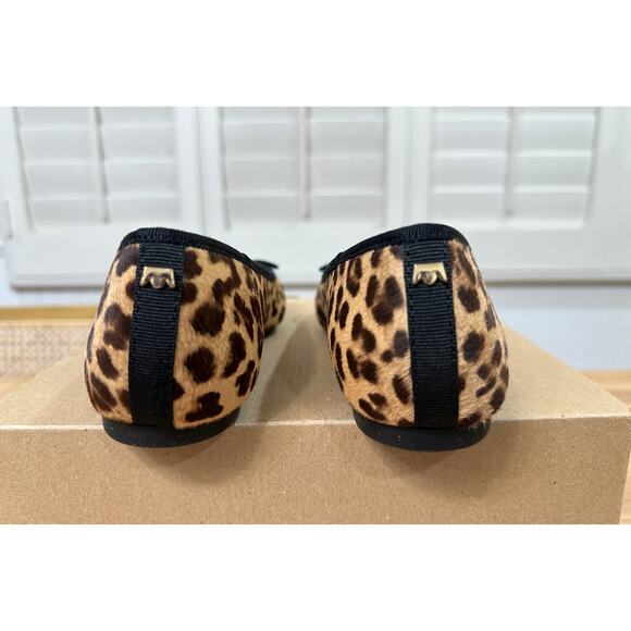 Birdie's Hummingbird Flats Leopard Print Haircalf Size 6.5 NWOB Elegant Bold - Picture 9 of 12
